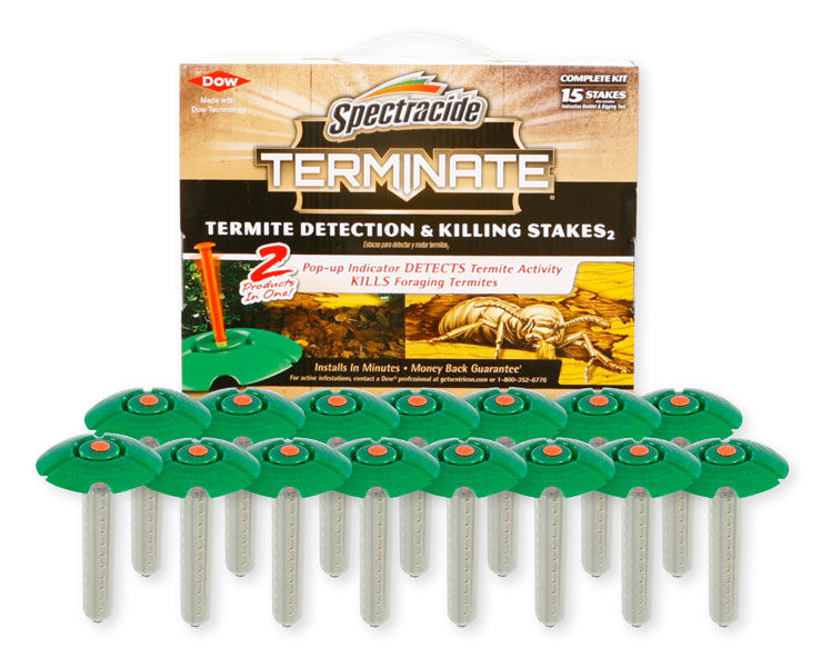 spectracide terminate termite detection killing stakes